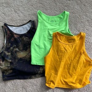 Fleo crop tops- ALL 3 size small